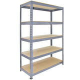 10 x Q-Rax Grey Metal Racking Units 120 x 50 x 180cm