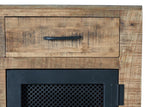 Giner and Colomer – Industrial Style Sideboard In Mango Wood With Wheels