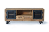 Giner and Colomer  Industrial Style TV Furniture With Wooden Structure And Metal Doors