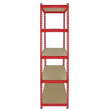 3 x Z-Rax Metal Racking Unit Red 90cm & Free Mallet