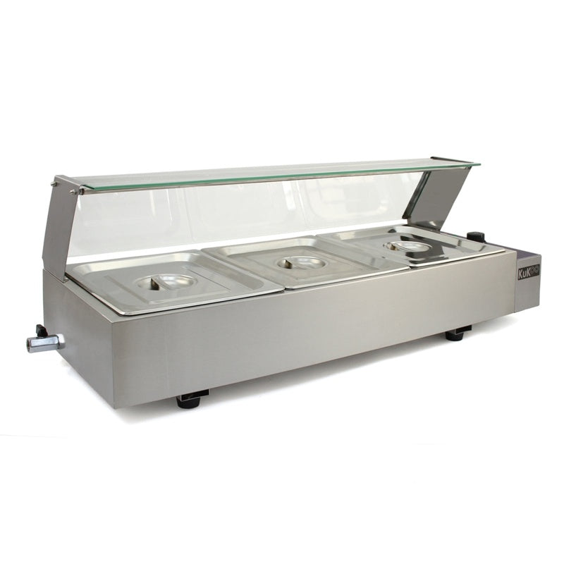 KuKoo 3 Pan Wet Well Bain Marie