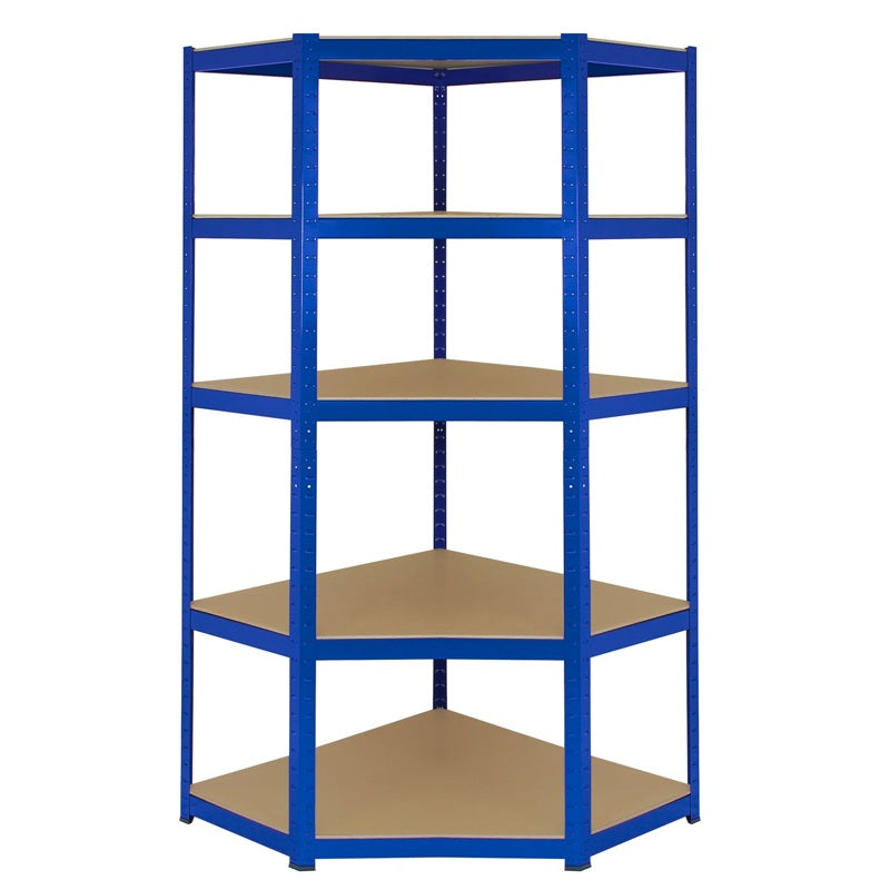 Monster Racking T-Rax Corner Storage Shelf Unit, Blue, 90cm Wide