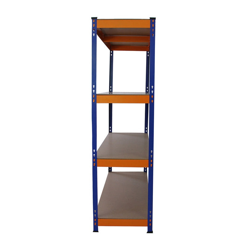 Monster Racking S-Rax Warehouse Storage Shelving, Blue/Orange, 150cm W, 50cm D