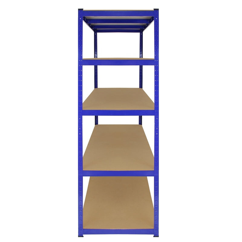 Monster Racking T-Rax 3 x Extra Wide Storage Shelves, Blue, 160cm W, 60cm D