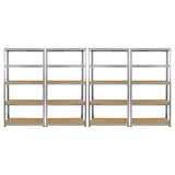 Monster Racking 4 x Galwix Galvanised Steel Shelves, 90cm Wide