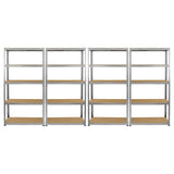Monster Racking 4 x Galwix Galvanised Steel Shelves, 90cm Wide