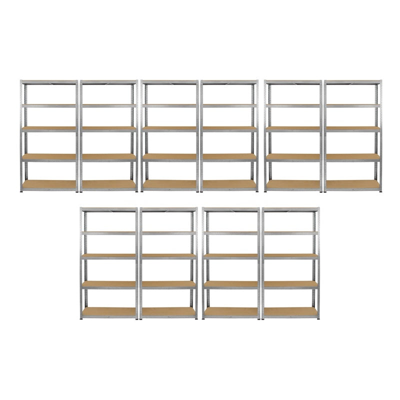 Monster Racking 10 x Galwix Galvanised Steel Shelves, 90cm Wide