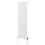 Oval Column Radiator & Valves - 1800mm x 480mm  White