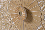 Giner and Colomer  2-Door Sideboard In Mango Wood With Hand-Carved Door Details