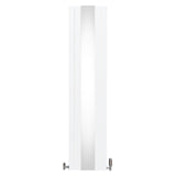 Flat Mirror Radiator & Valves - 1800mm x 425mm - White