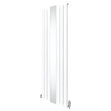 Flat Mirror Radiator & Valves - 1800mm x 565mm - White