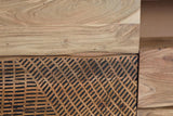 Giner and Colomer - Acacia Wood Sideboard With 2 Doors, 3 Drawers & Hand-Carved Fronts