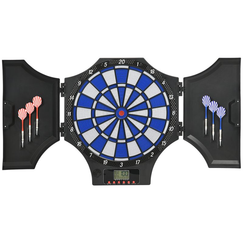 SPORTNOW Electronic Dartboard Set, with 31 Games, for Eight Players