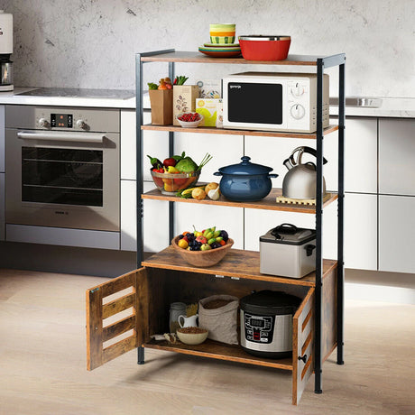 Industrial Storage Shelf with 2 Shutter Doors