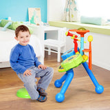 Electric Jazz Drum Set with Stool Microphone & LED Light