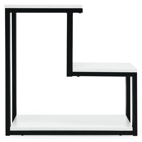 3-Tier Side End Table with Storage Rack for Living Room