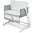 Baby Height Adjustable Bassinet with Washable Mattress-Gray