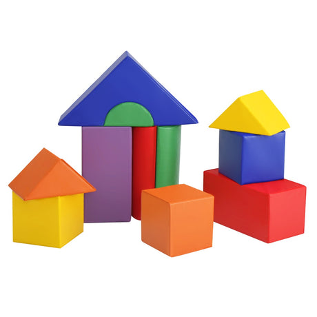 11 Piece Multicolored Foam Climbing &amp; Crawling Block Playset