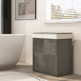 29 Gallons Laundry Hamper with Convenient Handles and Removable Liner Bag-Gray