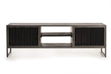 Giner and Colomer - 2-Door Mango Wood & Metal Cabinet