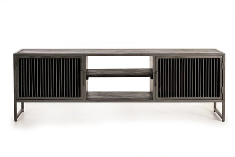 Giner and Colomer - 2-Door Mango Wood & Metal Cabinet