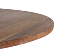 Giner and Colomer - Acacia Wood Dining Table With Metal Base