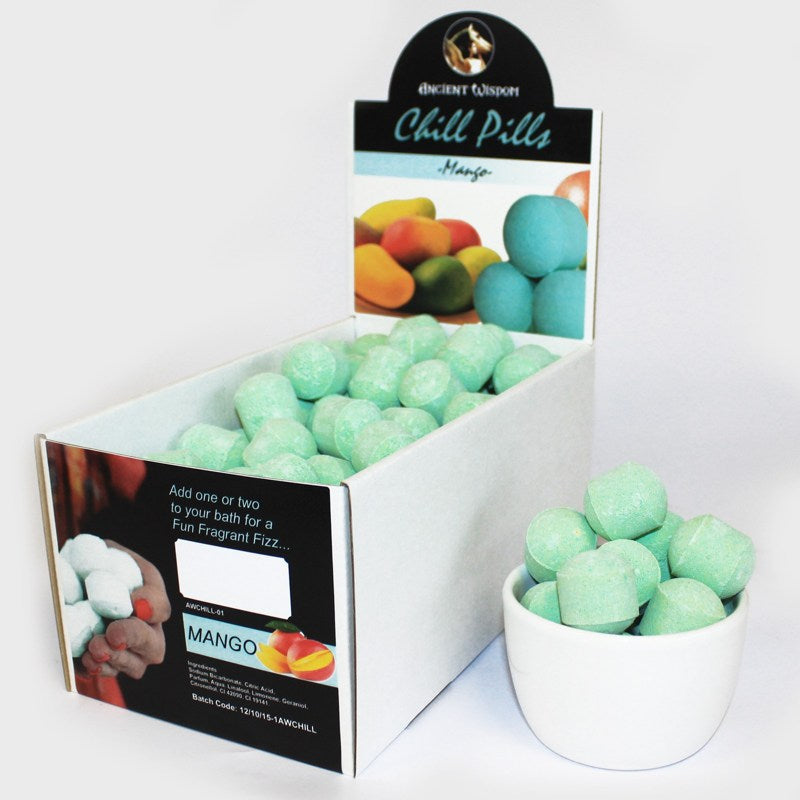 1.3Kg Box of Chill Pills (Mini Bath Bombs) - Mango