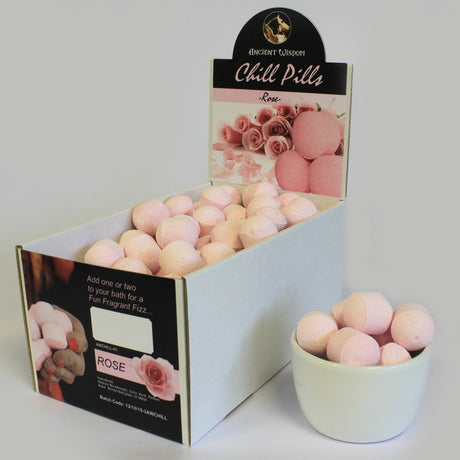 1.3Kg Box of Chill Pills (Mini Bath Bombs) - Rose