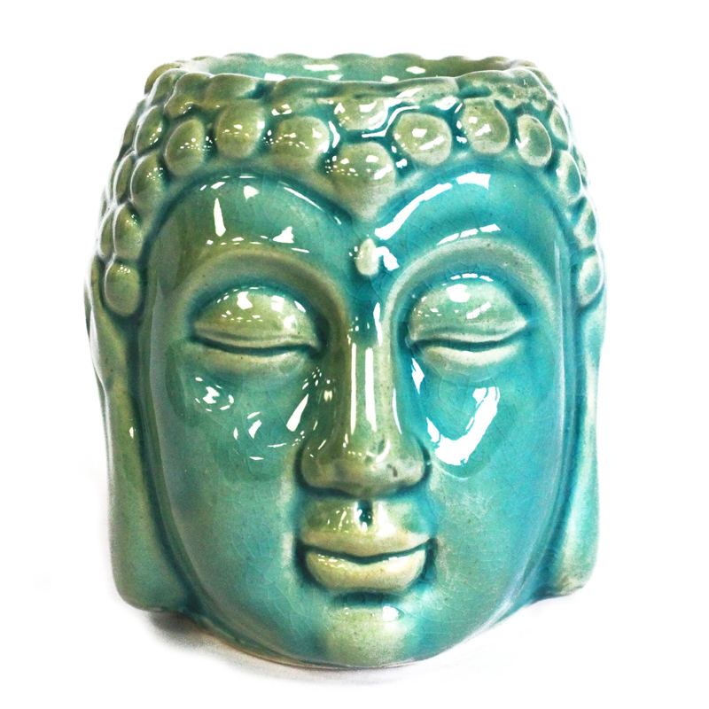 Buddha Oil Burner - Blue