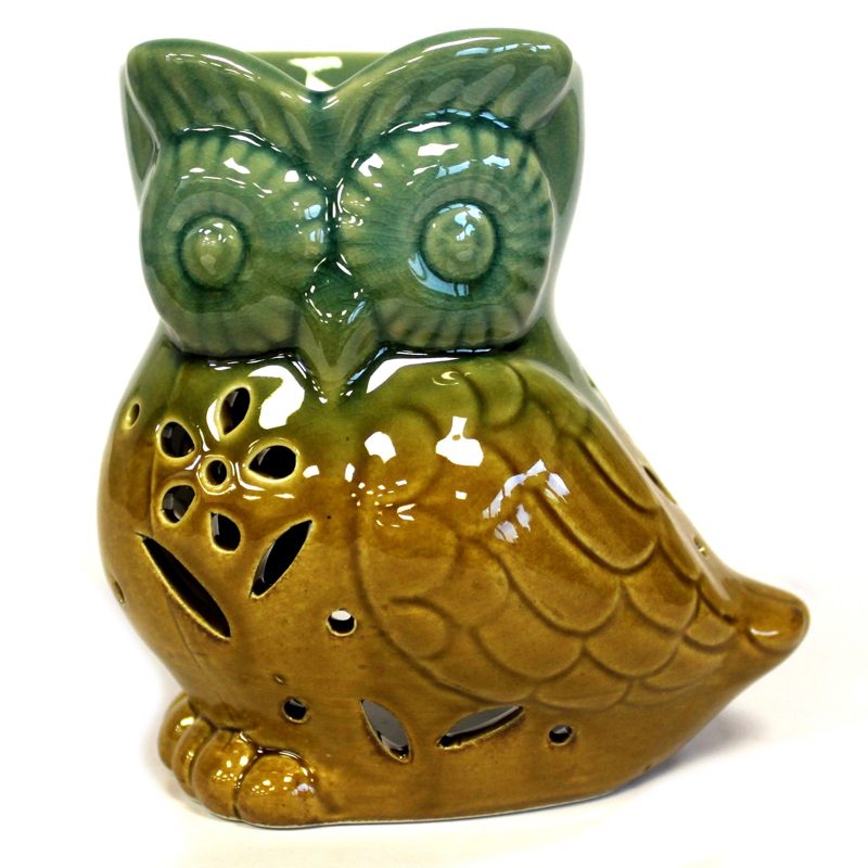 Classic Rustic Oil Burner - Owl Side-on (assorted)