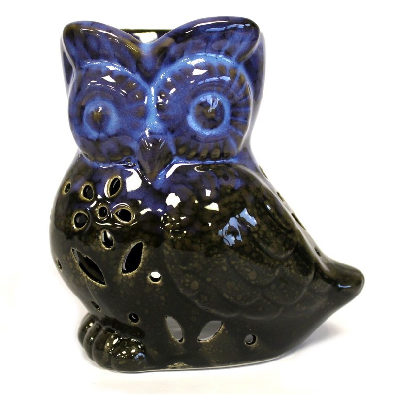 Classic Rustic Oil Burner - Owl Side-on (assorted)