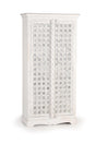 Giner and Colomer - 2-Door Mango Wood Cabinet With Glass Door Details