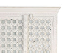 Giner and Colomer - 2-Door Mango Wood Cabinet With Glass Door Details