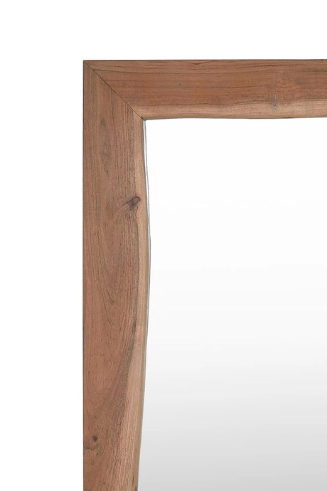 Giner and Colomer - Acacia Wood Mirror, Versatile Hanging Options