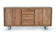Giner and Colomer - 4-Door, 3-Drawer Acacia Wood Sideboard With Interior Shelves