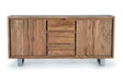 Giner and Colomer - 4-Door, 3-Drawer Acacia Wood Sideboard With Interior Shelves