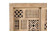 Giner and Colomer - Mango Wood Sideboard With 2 Sliding Doors & Metal Base