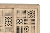 Giner and Colomer - Mango Wood Sideboard With 2 Sliding Doors & Metal Base