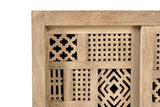 Giner and Colomer - Mango Wood Sideboard With 2 Sliding Doors & Metal Base