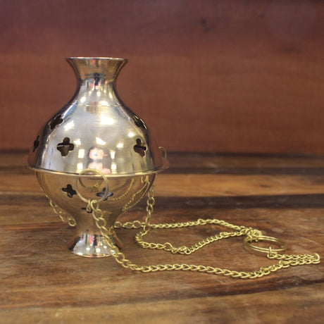 Hanging Brass Incense Burner