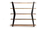 Giner and Colomer - Acacia Wood & Metal Bookcase