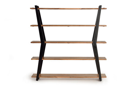 Giner and Colomer - Acacia Wood & Metal Bookcase