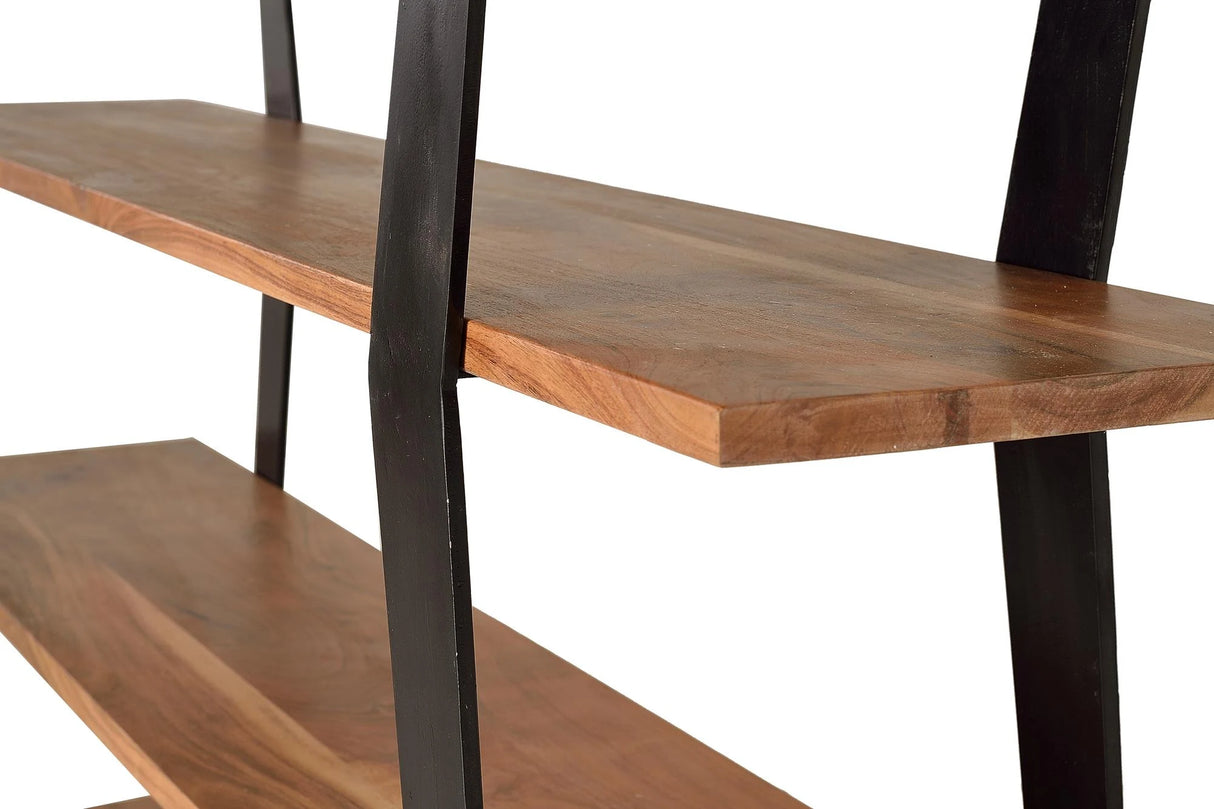 Giner and Colomer - Acacia Wood & Metal Bookcase