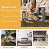 Folding Pop-Up Camping Storage Cabinet with Bag L Size