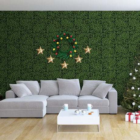 12 Pieces 50 x 50 cm Artificial Grass Wall Panels-Type C