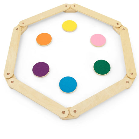 15-Piece Wooden Balance Beam & Step Stones for Coordination Development