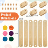 15-Piece Wooden Balance Beam & Step Stones for Coordination Development