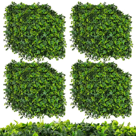 12 Pieces 50 x 50 cm Artificial Grass Wall Panels-Type B