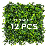 12 Pieces 50 x 50 cm Artificial Grass Wall Panels-Type B