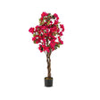 120 CM Tall Artificial Bougainvillea Tree with Blooming Flowers- Rose
